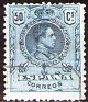Spain 1909 Alfonso XIII 50 CTS Azul Edifil 277